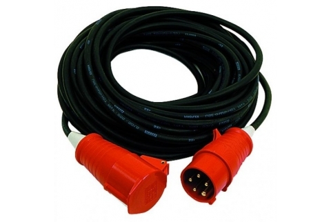 Аренда силового кабеля 380V, CEE 32A/5P — CEE 32A/5P, IP67, 30 м